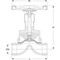Diaphragm valve Type: 5611 Cast iron Internal thread (BSPP) PN10